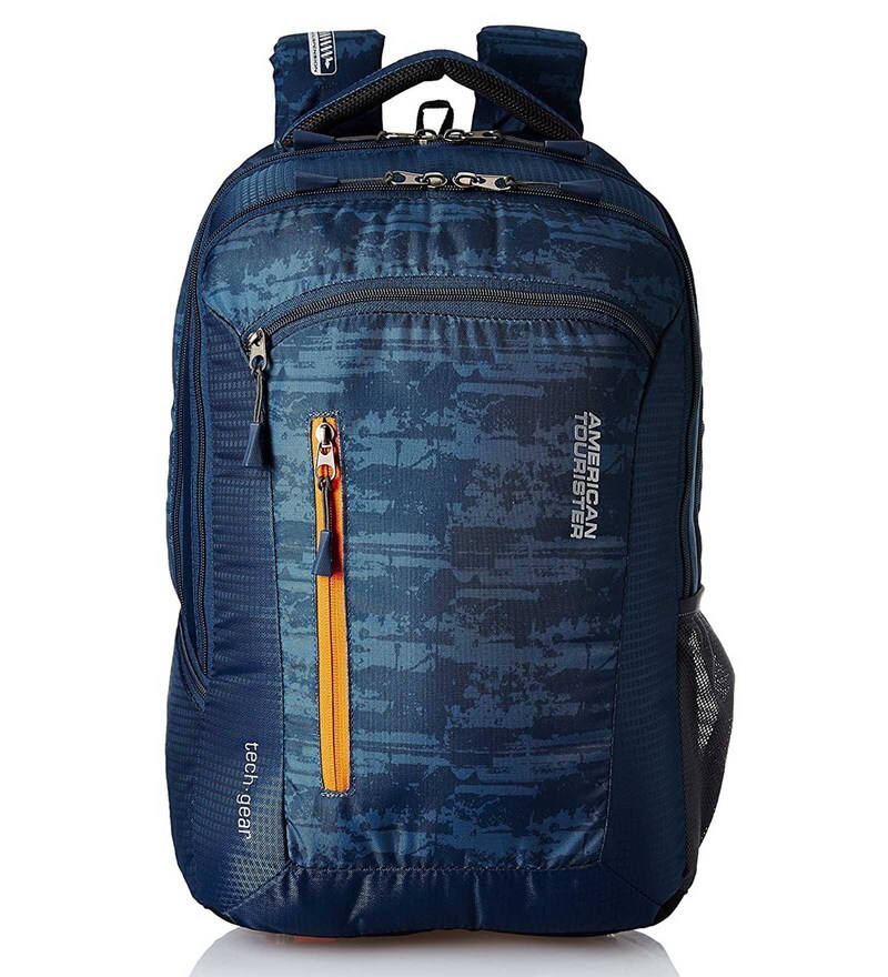 american tourister blue bag