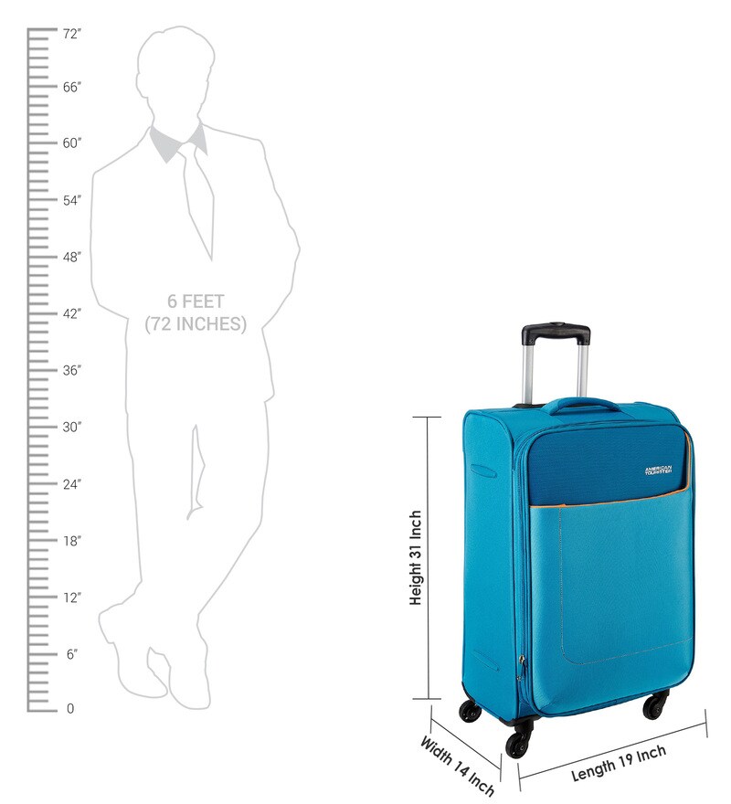 Buy American Tourister Polyester Blue 