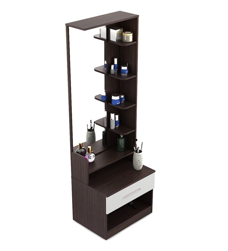 Buy Amora Dressing Unit in Choco Walnut & Frosty White Colour by A