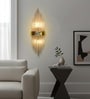 Amabel Modern Glass LED Wall Lamp | 3 Light Modes (Warm, Natural & Cool White) | Elegant Decorative Wall Light for Living Room, Bedroom, Bedside & Home D cor