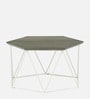 Amada Metal Hexagon Coffee Table In Grey Colour