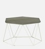 Amada Metal Hexagon Coffee Table In Grey Colour
