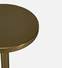 Amadeus End Table In Golden Finish with Marble Pedestal