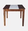 Amalfi Sheesham Wood 4 Seater Dining Table in Provincial Teak Finish