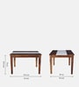 Amalfi Sheesham Wood 4 Seater Dining Table in Provincial Teak Finish