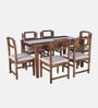 Amalfi Sheesham Wood 6 Seater Dining Set In Provincial Teak Finish