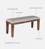 Amalfi Sheesham Wood 6 Seater Dining Set In Provincial Teak Finish With Bench