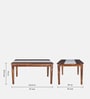 Amalfi Sheesham Wood 6 Seater Dining Table in Provincial Teak Finish
