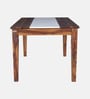Amalfi Sheesham Wood 6 Seater Dining Table in Provincial Teak Finish