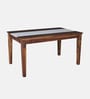 Amalfi Sheesham Wood 6 Seater Dining Table in Provincial Teak Finish