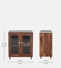 Amalfi Sheesham Wood Bar Cabinet In Provincial Teak Finish
