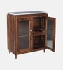 Amalfi Sheesham Wood Bar Cabinet In Provincial Teak Finish