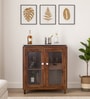 Amalfi Sheesham Wood Bar Cabinet In Provincial Teak Finish