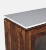 Amalfi Sheesham Wood Bar Cabinet In Provincial Teak Finish