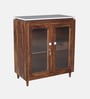 Amalfi Sheesham Wood Bar Cabinet In Provincial Teak Finish