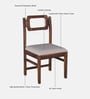 Amalfi Sheesham Wood Dining Chairs In Provincial Teak Finish (Set Of 2 )
