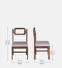 Amalfi Sheesham Wood Dining Chairs In Provincial Teak Finish (Set Of 2 )