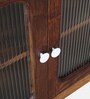 Amalfi Sheesham Wood Sideboard In Provincial Teak Finish With Porcelain Top
