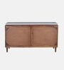 Amalfi Sheesham Wood Sideboard In Provincial Teak Finish With Porcelain Top