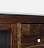 Amalfi Sheesham Wood Sideboard In Provincial Teak Finish With Porcelain Top