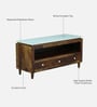 Amalfi Sheesham Wood TV Console In Provincial Teak Finish