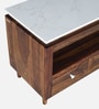 Amalfi Sheesham Wood TV Console In Provincial Teak Finish With Porcelain Top Amalfi Sheesham Wood TV Console In Provincial Teak Finish With Porcelain Top