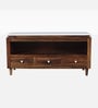Amalfi Sheesham Wood TV Console In Provincial Teak Finish With Porcelain Top Amalfi Sheesham Wood TV Console In Provincial Teak Finish With Porcelain Top