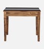 Amalfi Sheesham Wood Writing Table In Provincial Teak Finish With Porcelain Top Amalfi Sheesham Wood Writing Table In Provincial Teak Finish With Porcelain Top