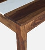 Amalfi Sheesham Wood Writing Table In Provincial Teak Finish With Porcelain Top Amalfi Sheesham Wood Writing Table In Provincial Teak Finish With Porcelain Top