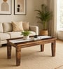 Amalfi Sheesham Wood Writing Table In Provincial Teak Finish With Porcelain Top Amalfi Sheesham Wood Writing Table In Provincial Teak Finish With Porcelain Top