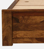 Amalfi Sheesham Wood King Size Bed In Scratch Resistant Provincial Teak Finish With Box Storage