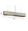 Amalgam Oblang Pendant Lamp Feather Cement Wall Lamp