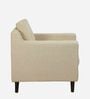 Amanda Fabric 1 Seater Sofa In Beige Colour