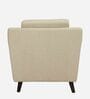 Amanda Fabric 1 Seater Sofa In Beige Colour