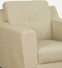 Amanda Fabric 1 Seater Sofa In Beige Colour