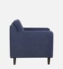 Amanda Fabric 1 Seater Sofa In Navy Blue Colour