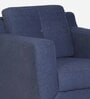 Amanda Fabric 1 Seater Sofa In Navy Blue Colour
