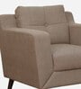 Amanda Fabric 1 Seater Sofa In Sandy Brown Colour