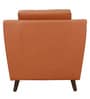 Amanda Leatherette 1 Seater Sofa In Tan Colour