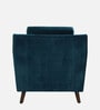 Amanda Velvet 1 Seater Sofa In Teal Blue Colour