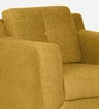 Amanda Fabric 1 Seater Sofa In Camel Yellow Colour