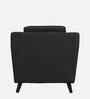 Amanda Fabric 1 Seater Sofa In Charcoal Grey Colour