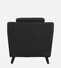Amanda Fabric 1 Seater Sofa In Charcoal Grey Colour