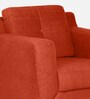 Amanda Velvet 1 Seater Sofa In Rust Colour