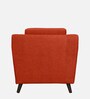 Amanda Velvet 1 Seater Sofa In Rust Colour