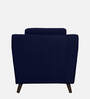 Amanda Velvet 1 Seater Sofa In Royal Blue Colour