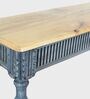 Amara Wooden Console Table In Blue Colour