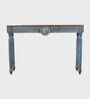Amara Wooden Console Table In Blue Colour