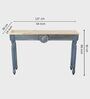 Amara Wooden Console Table In Blue Colour