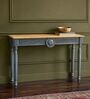 Amara Wooden Console Table In Blue Colour